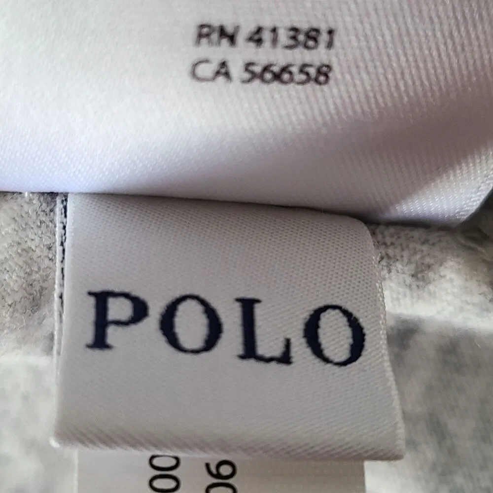Polo Ralph Lauren Custom Fit T-Shirt Mens XXL Gray Long Sleeve Pony Logo Cotton